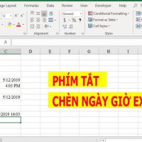 Nhập ngày hoặc giờ hiện tại vào ô