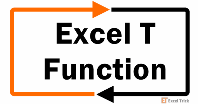 Hàm T trong Excel – Cách Sử Dụng