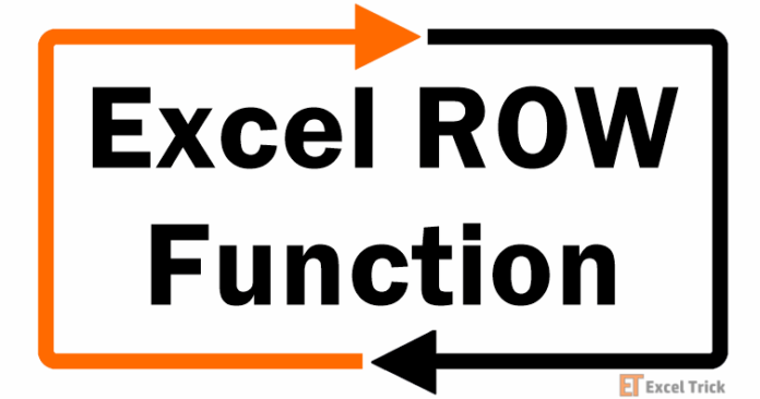 Hàm ROW trong Excel – Cách Sử Dụng