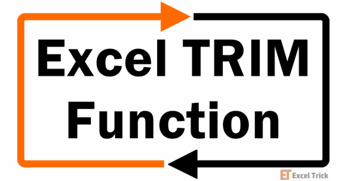 Cách sử dụng hàm TRIM trong Excel